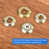 QUARKZMAN 100pcs Cup Washer Countersunk Iron Yellow Countersunk Washers for