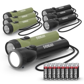 Eveready LED Flashlight (8-Pack) Bright Reliable Flashlights for General Purpose, Great for Camping, Car, Emergency Storm Power Outage Handheld Flashlight (Batteries Included)