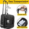 Kioqiear Double Roller 2 Ball Bowling Bag with Large Separate