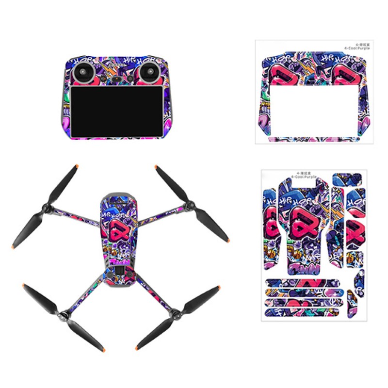 Drone Skin Protective Sticker Easy to Stick Removable Drone Accessory