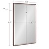 Kate and Laurel Rhodes Modern Wall Mirror, 24.75" x 36.75",