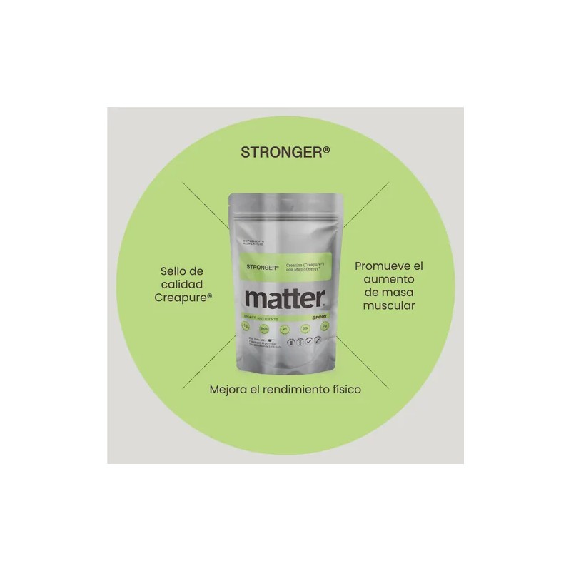 Suplemento En Polvo Creatina Monohidratada Creapure Stronger Sin Sabor