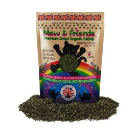 Mew & Friends Catnip - Grown in UK Premium Catnip 100% Organic Naturally Dried | Extra Strong Cat Nip | New 2024 Crop | Cat Toy | Cat Treat | Gift For Cat Lovers - 30g