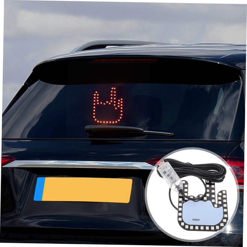 CHILDWEET Car Gesture Light with Remote Multi Functional Warning Signal