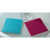 Felt Coasters, Set of 4, Square, Bordeaux Red