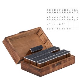 Alphabet Rubber Stamps 70pcs Set Large Letters Wooden Vintage Box Number Case Symbol Craft Letter Stamp for Card Making Kids Insects Customized Pattern Crafting Antique Seal Block Capital Upper Lower