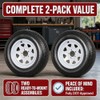 2-Pk Trailer Tire Rim ST205/75D15 15 in. Load C 5