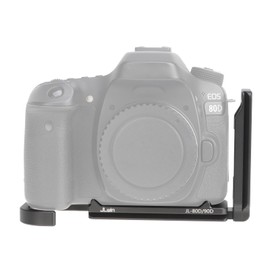 FOTGA Quick Release Plate L-shaped Bracket L-Bracket Vertical Expandable Plate for Canon EOS 70D 80D 90D Camera, Compatible with Arca Swiss Standard Tripod