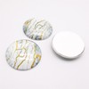 Julie Wang 48PCS 20MM Colorful Marbled Pattern Glass Cabochons Round