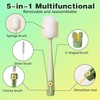 5-in-1 Bottle Cleaning Brush Set, Multifunctional Kitchen Lid Scrubber with