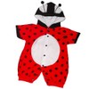 Lito Angels Ladybug Ladybird Costume Dress for Baby, Bodysuit Romper