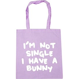 Hippowarehouse I'm not single I have a bunny Tote Shopping Gym Beach Bag 42cm x38cm, 10 litres