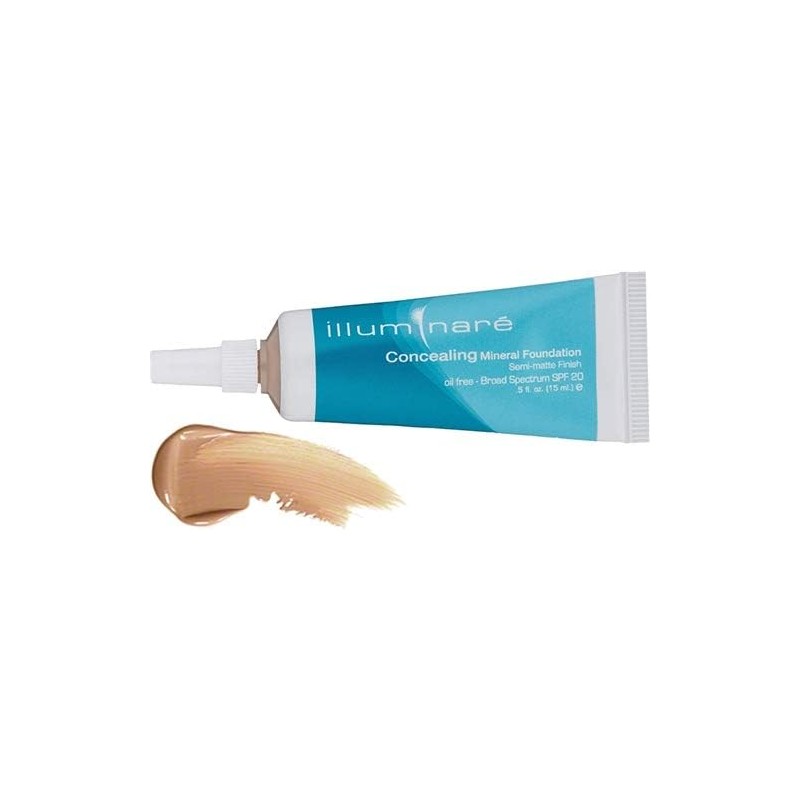Illuminare Concealing Mineral Foundation Makeup SPf 20 Semi-Matte Finish 15ml