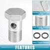 A ABSOPRO Car Brake Line Fitting Adapter 1.26" Length M14x1.5