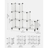 SONGMICS 6 Cube Storage Organizer, DIY Closet Shelf, Plastic Clothes