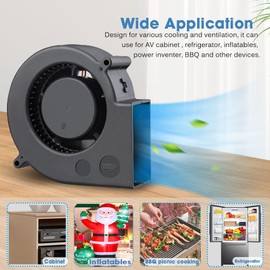 GDSTIME 220 V Blower Fan 230 V Turbine Turbo 9733 Fan 97 x 33 mm Radial Fan with Speed Control DC 3 V -12 V for Fan Replacement Ventilation Exhaust