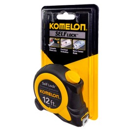 Komelon SL2912; 12' x 5/8" Self-Lock Speed Mark Tape Measure, Yellow