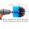 2-Pack Cone Drill Powered Brush Attachment for Cleaning Bathrooms, Kitchens,