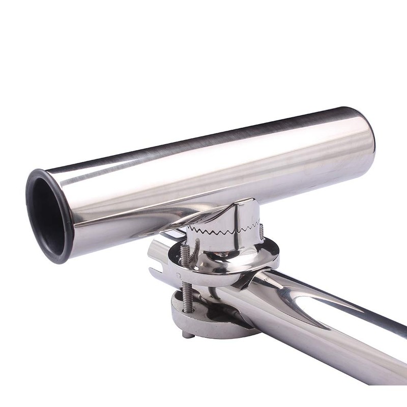 2 Pack Stainless Steel Fishing Rod Holder Big Clamp-on 1
