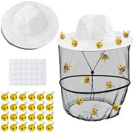 2 Pcs Mosquito net hat, fishing, sun, hunting fisherman hat, with mesh, hiking, gardening, beekeeper with veil