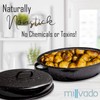 Millvado Granite Roasting Pan, 12 lb Capacity Turkey Roasting Pan