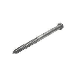 1/2 in x 8 in Hot Dip Galvanized Lag Bolts – Heavy-Duty Hex Head Structural Screws for Decks, Posts & Framing | A307 Steel | Exterior Wood Fasteners | 10-Pack