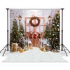 LYCGS 10X10ft Christmas Backdrop Christmas Backdrops for Photography Christmas Trees
