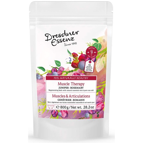 Dresdner Essenz Bath Soak, 800g/28.2oz with resealable bag (Rosemary·Juniper)