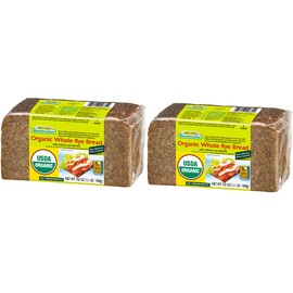 Mestemacher Whole Grain Bread (Organic Whole Rye, 17.6 oz, pack of 2)