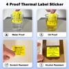 LENVII Yellow Thermal Labels 40 x 30 mm (1.57 x