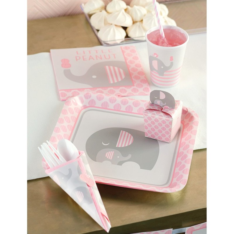 Creative Converting Luncheon Napkins, 6 1/2" x 6 1/2", Pink