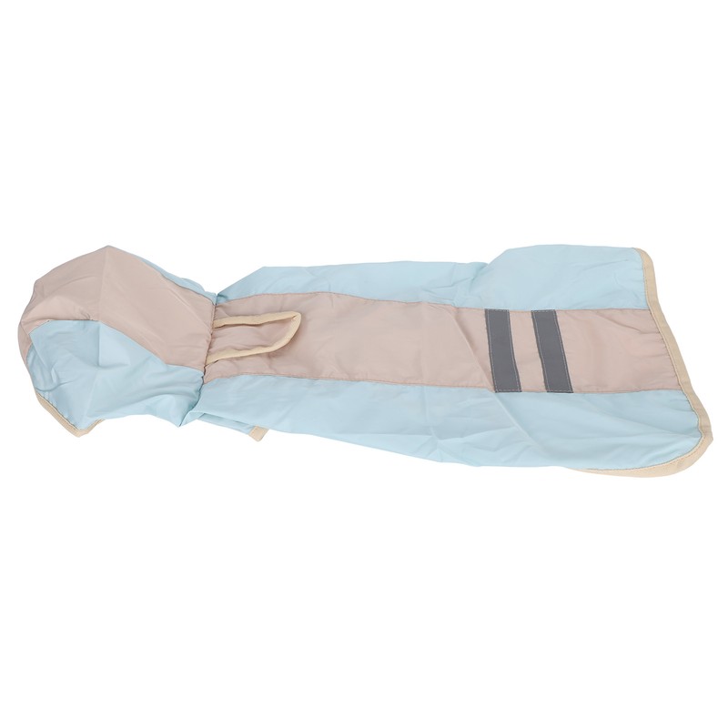 Dog Raincoat Waterproof Adjustable Lightweight Pet Rain Jacket with Safety