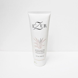 L’Zur Aloe Vera & Lemon Peel Purifying Cleanser for Women Facial Age Defender Natural ingredients 4 - Fluid Ounce