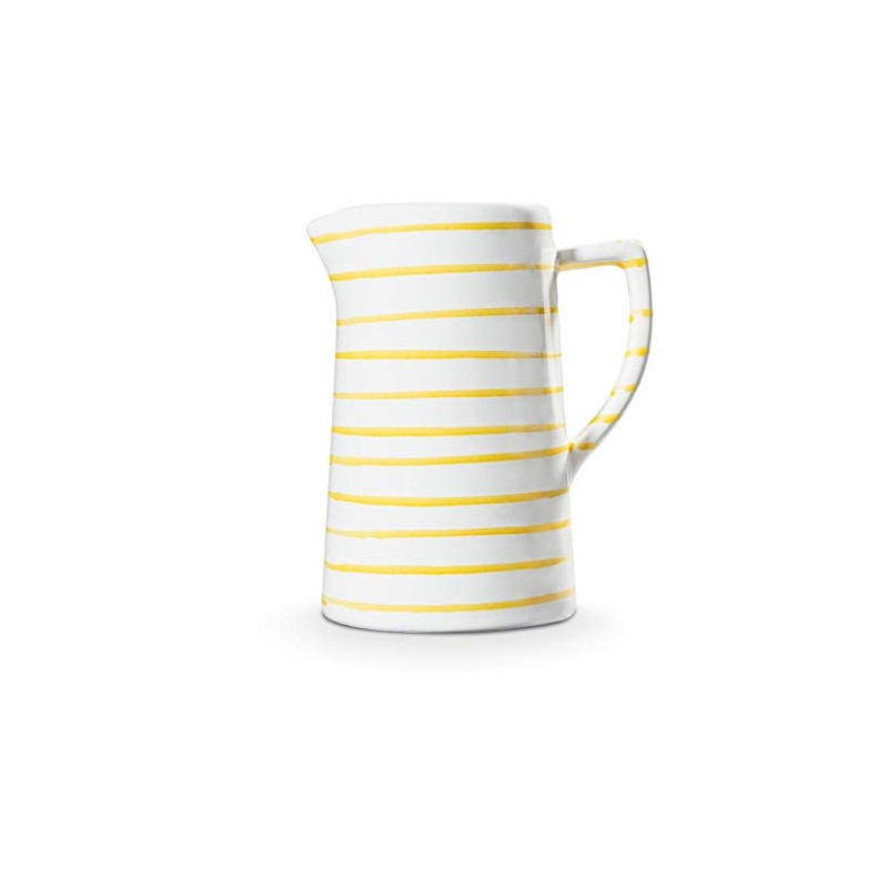 Gmundner Keramik Manufaktur 0101KRWA07 Gelbgeflammt Water Jug 0.7l