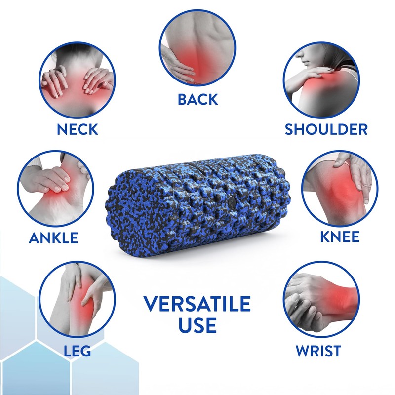 Everest Fitness Fascia Roller 3D Texture Black/Blue
