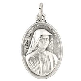 Medalla de San Faustina y la Divina Misericordia Jesús - Productor oficial de Bomap - 100% fabricado en Italia - Sin copia