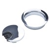 Polished Chrome Metal Cable Grommet | 2 Piece "Lock in"