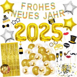 New Year's Eve Decoration Set, Happy New Year Garland, New Year Decoration, Photo Props as Decoration for New Year, 2025 Balloons, New Year's Eve Party Decoration Accessory for New Year's Eve Party