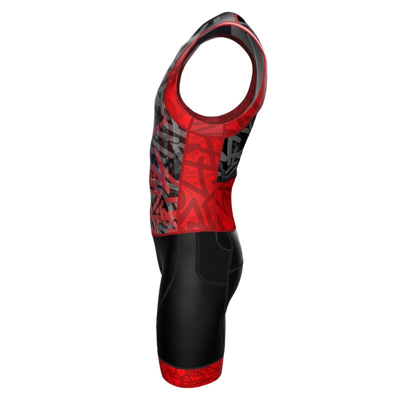 Wixen Men’s Triathlon Suit –Breathable & Padded Tri Suit for