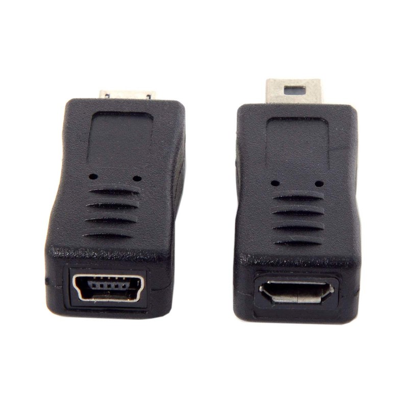 chenyang 2 Pack Mini USB Male/Female to Micro USB Male/Female