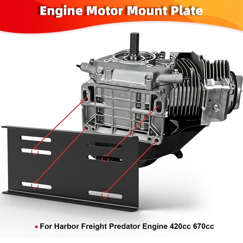Engine Motor Mount Plate for Predator 420cc 670cc Engine