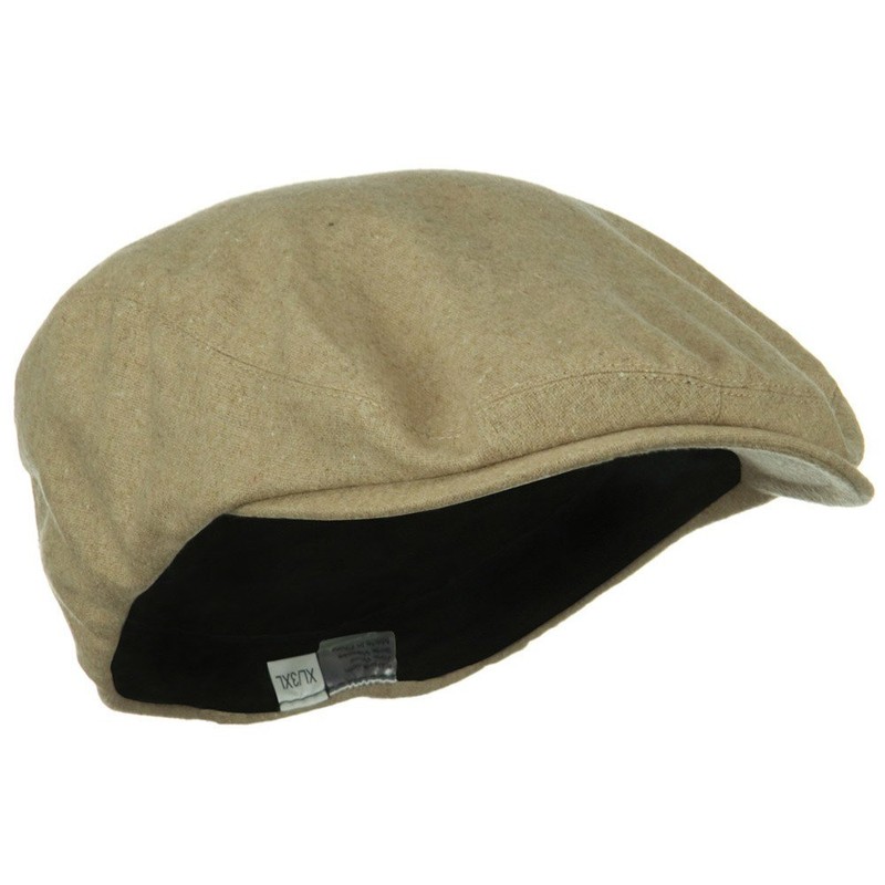 e4Hats.com Big Size Elastic Wool Ivy Cap - Camel OSFM