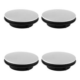 Lotsdonxia 4 PCS Faucet Hole Cover, Sealed Leak Proof Stainless Steel Sink Decorative Plugs for Kitchen, Bathroom, Vanity Sinks(Installing Hole for 28-38mm)
