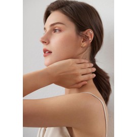 Gold Earrings for Women Trendy, 14K Gold Stud Earrings Dainty Earrings Small Simple Hypoallergenic Minimalist Cubic Zirconia Cartilage Earrings for Women Gifts