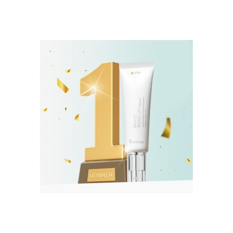 Nine Wishes Vegan White Tone-Up Cream 50ml / 나인위시스 비건