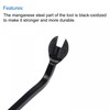 sourcing map 6 Inch All-Purpose Black Oxide Manganese Steel Fastener