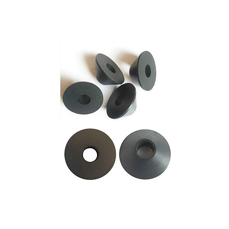 AAN® 4 Rubber Fixture Non Slip Toilet SEAT Hinge Fittings