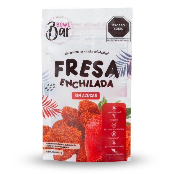 BOWL BAR | Fresa Enchilada 100% natural, vegana, sin azúcar