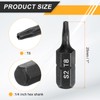 HARFINGTON 2pcs T8 Torx Screwdriver Bit 1/4" Hex Shank 25mm/1"
