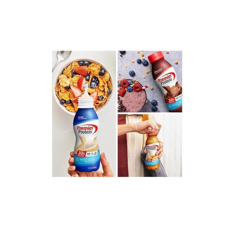 Premier Protein, Protein Shake, 8 Flavor Variety Pack, 30g Protein,
